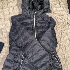 Black Puffer Jacket with Hood
